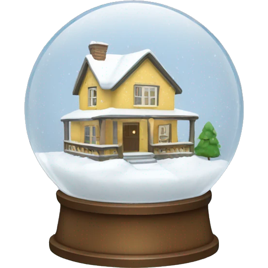 House Snow globe  emoji