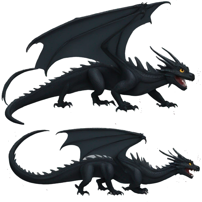 Black dragon emoji