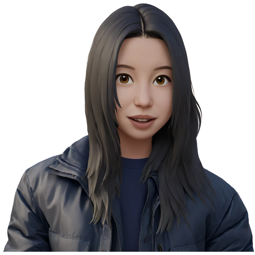 girl in jacket outdoors emoji