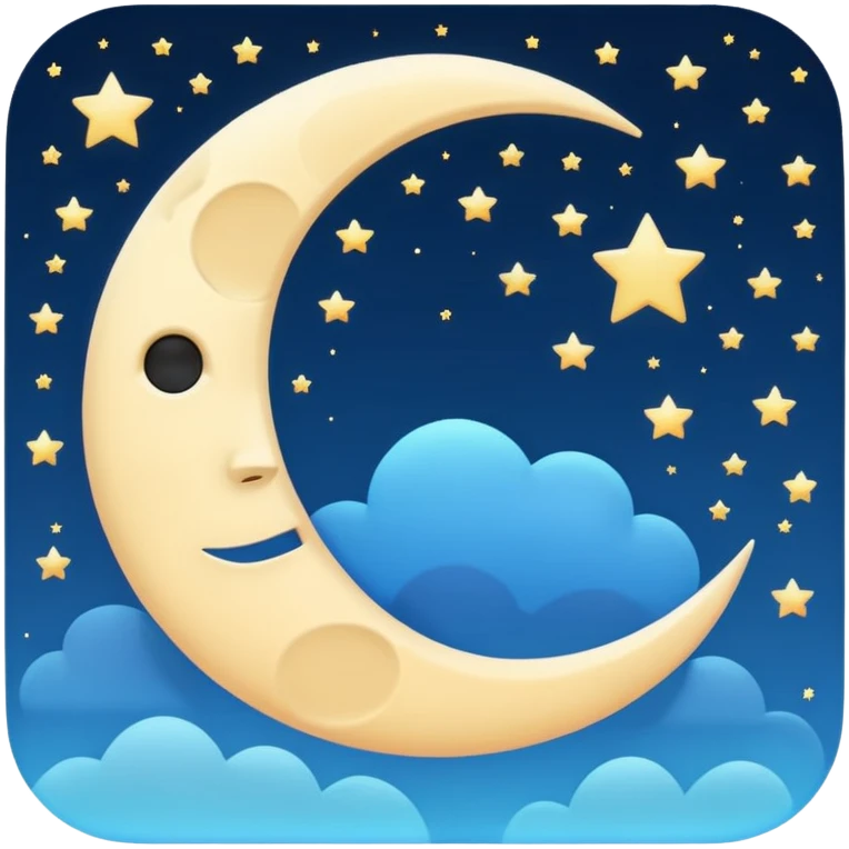 A square that reads "4 AM TYPING HAS ARRIVED" with a moon and stars behind it and glowing blue gradient text emoji