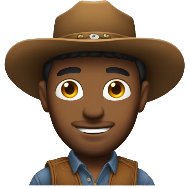 Uomo cowboy gioco emoji