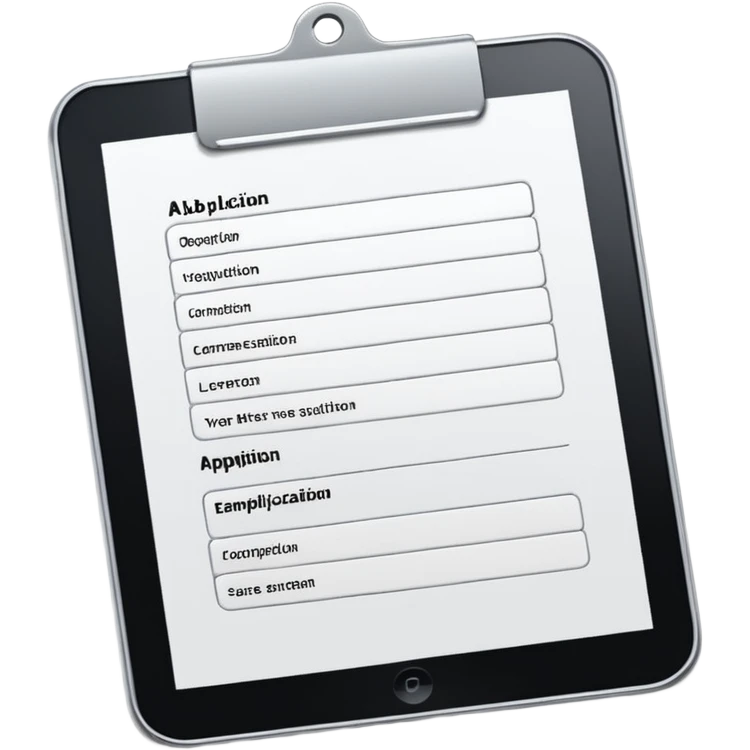 Make a job application  emoji