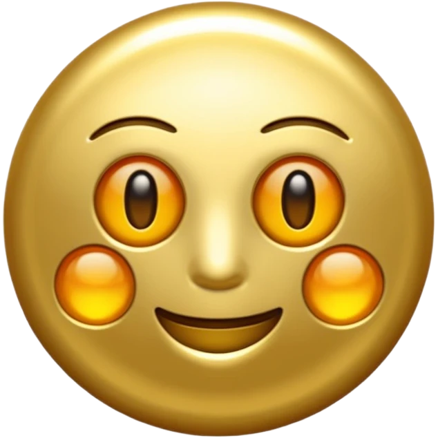 Crea un circulo dorado emoji