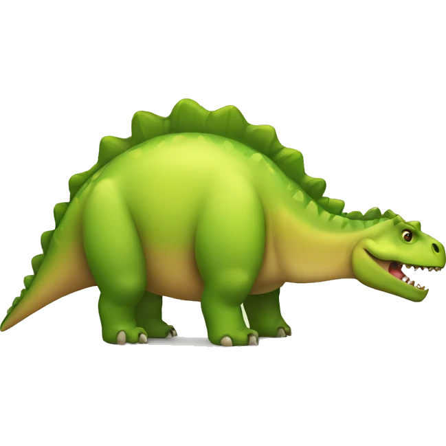 Overweight dinosaure emoji
