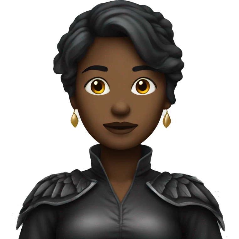 Woman dark angel emoji