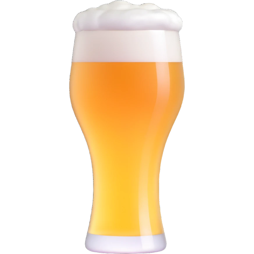 beer glass with foam emoji