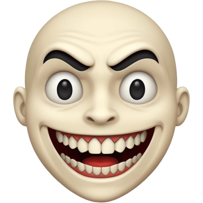 Scary smile  emoji