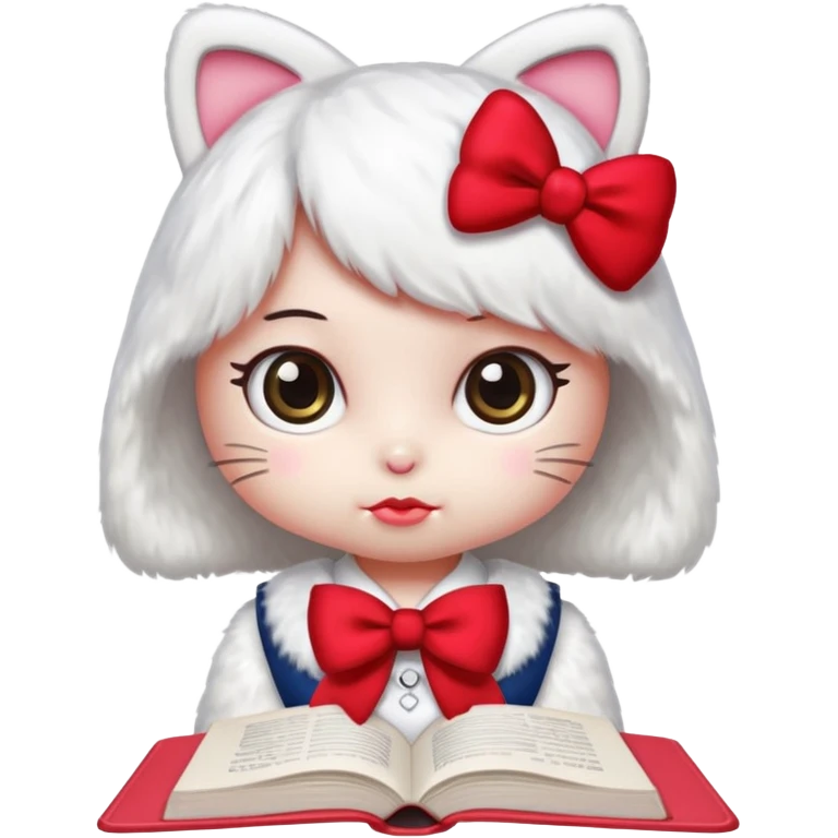 هيلو كيتي تدرس emoji