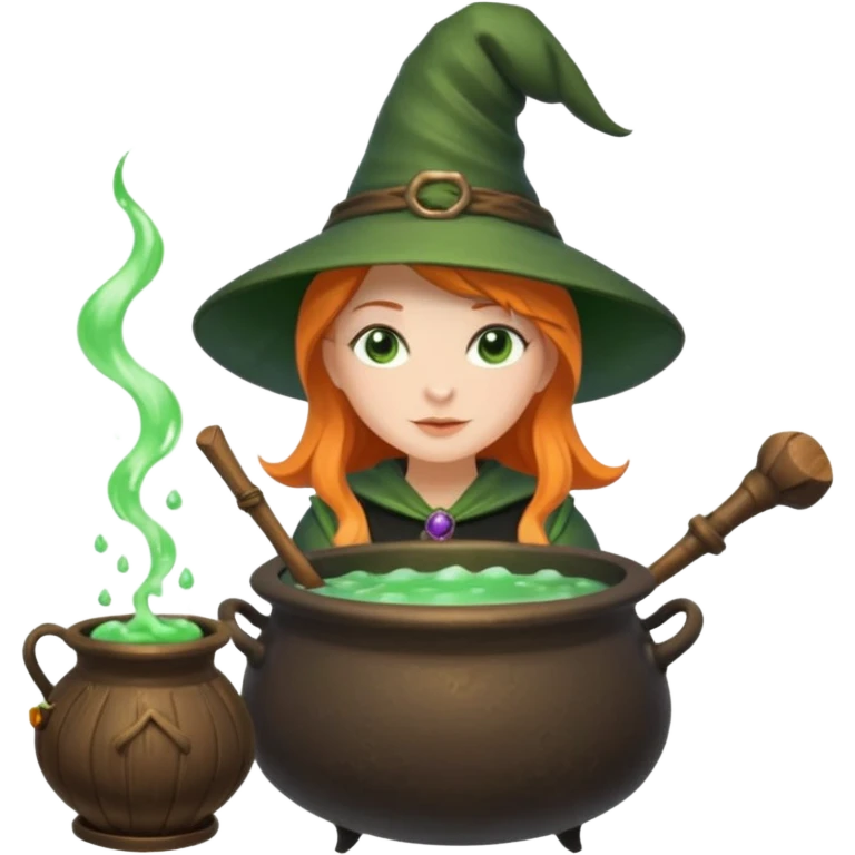 green witch cooking potion emoji
