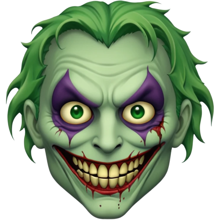 zombie joker face emoji