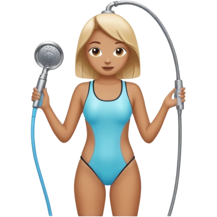make an emoji of a girl wearing her swimming suit in her show emoji