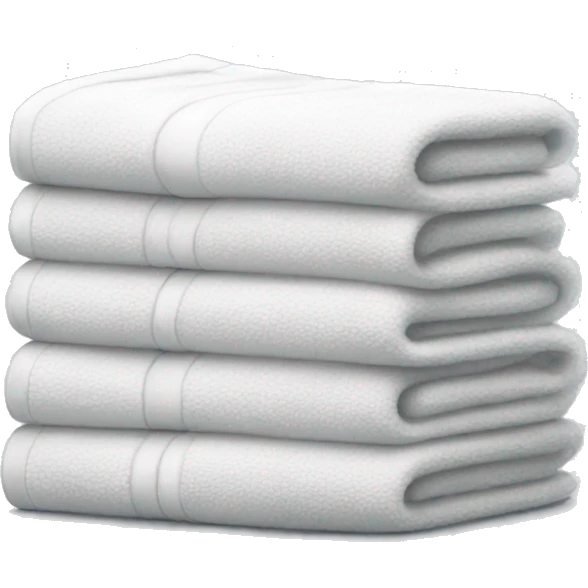 Pile of white towels emoji