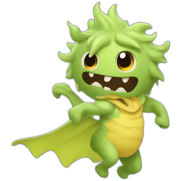 Monstruo viento emoji