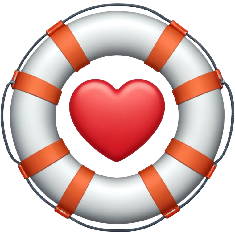 Life preserver heart emoji