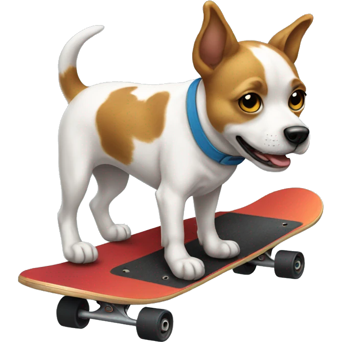 Doggie on skateboard emoji