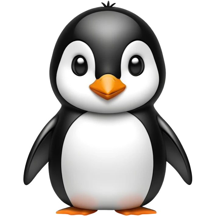 Penguin shinny emoji