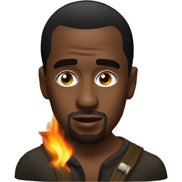 P diddy in a fire lit cabin  emoji