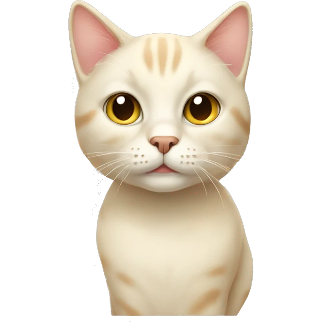 Cream coloured cat  emoji