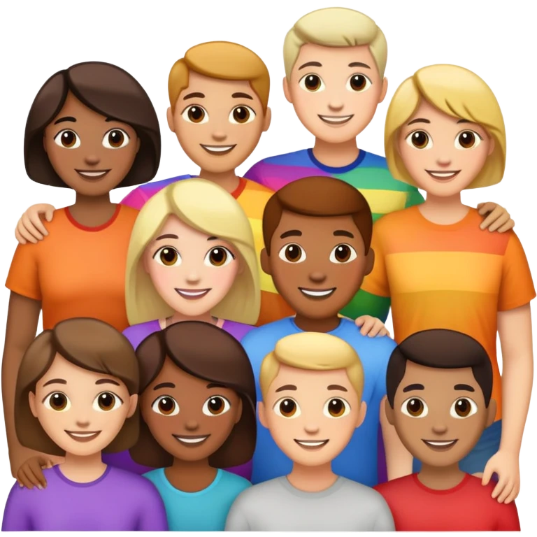 LGBTQ people together emoji