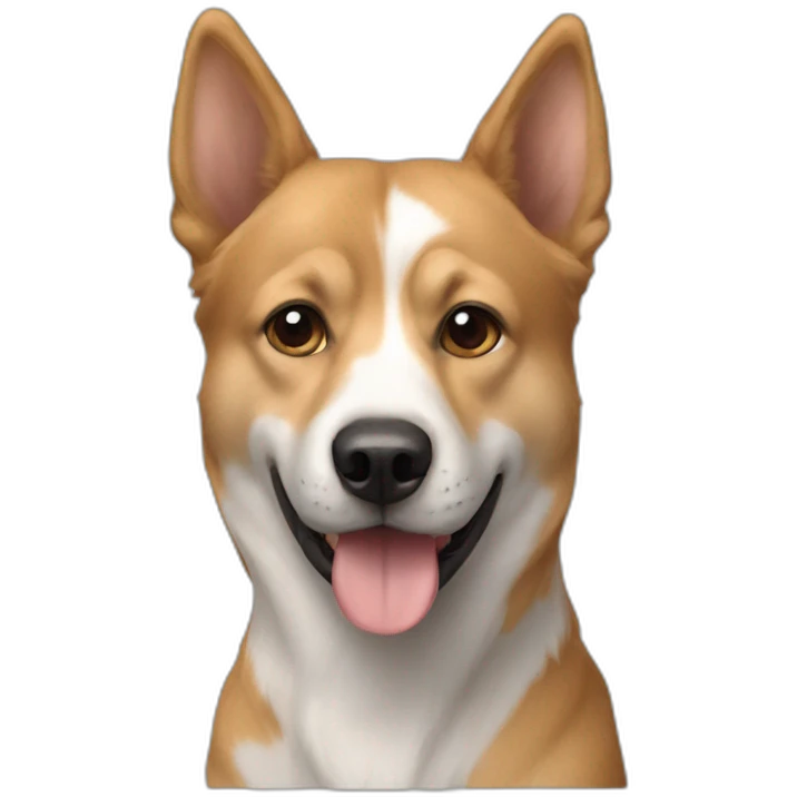 Chien sur chat emoji