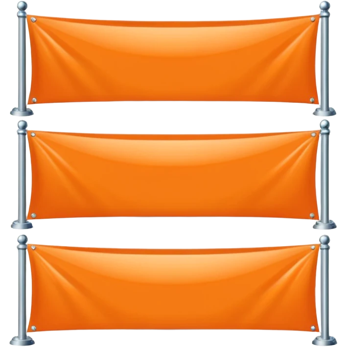 elegant horizontal banner with HEX code #FF6A00 emoji