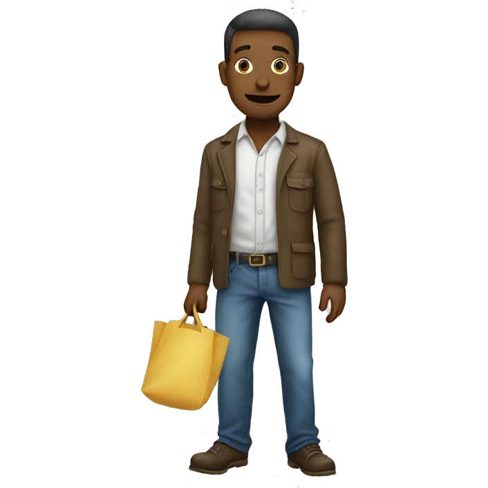 man empty pockets emoji