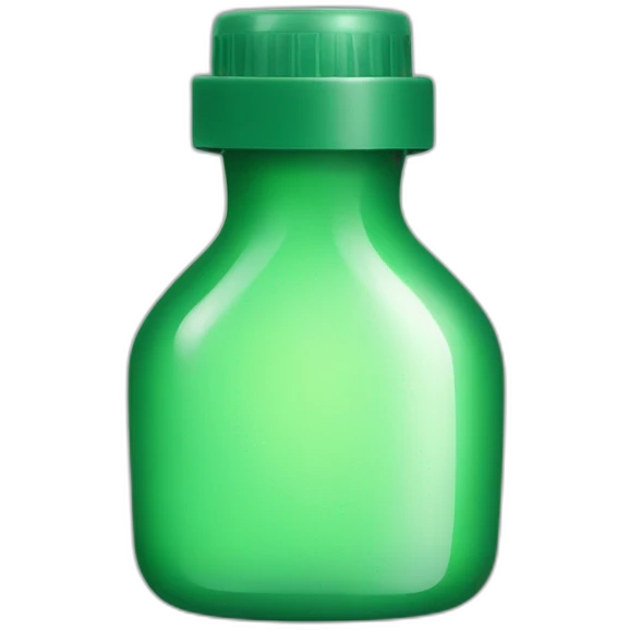 cosmetic green bottle emoji
