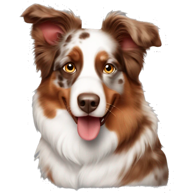 Australian shepherd red Merle  emoji