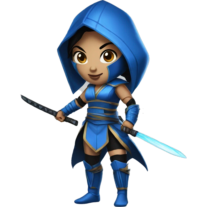 Kitana from mortal kombat emoji