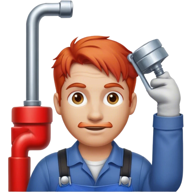 Red head plumber emoji