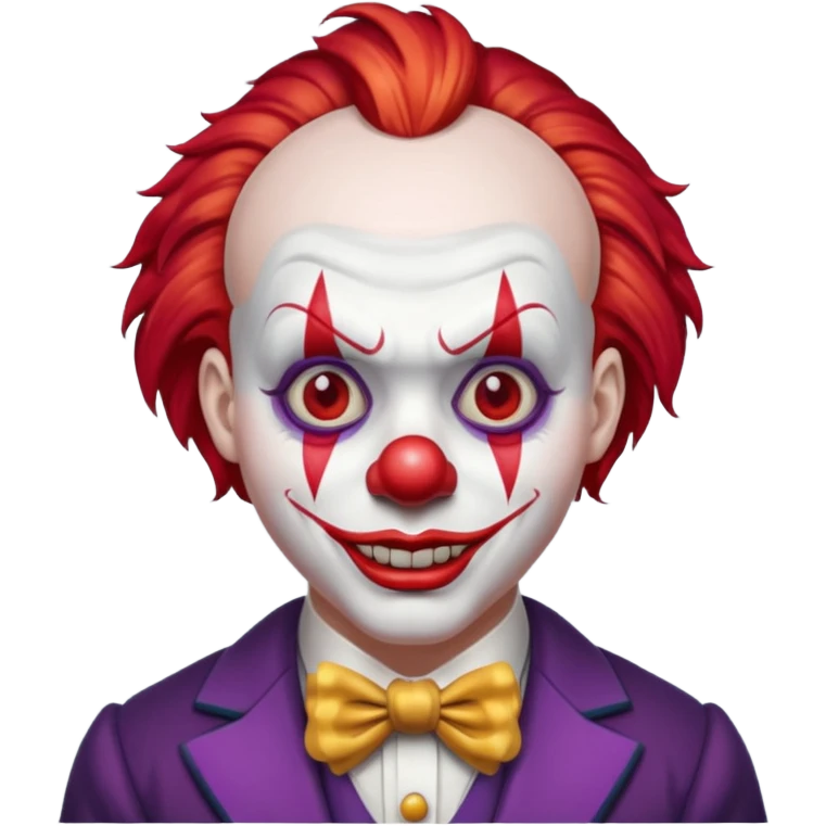 Scary Clown in formal attire  emoji
