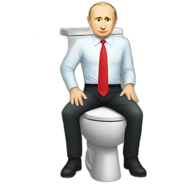 Putin sit in toilet emoji