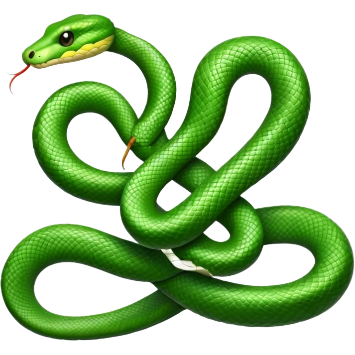 Snake making infinity sign  emoji