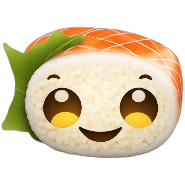 Sushi smiling emoji