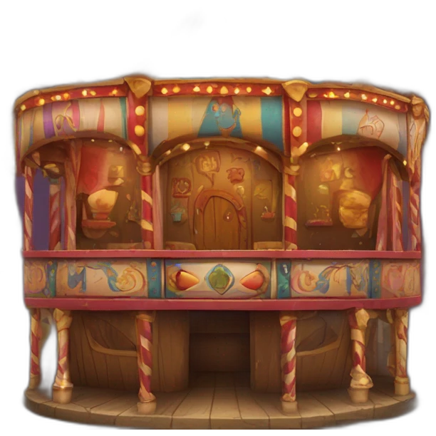 medieval funhouse decorated in a carnival way emoji