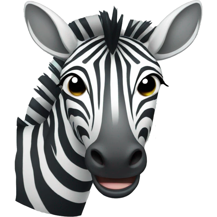 cartoon zebra crying animaticly emoji
