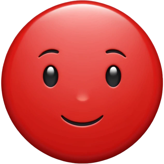 bolinha sólida vermelha para marcar início de frase emoji