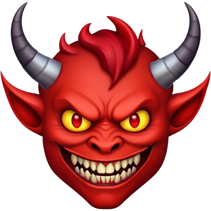 classic devil face emoji