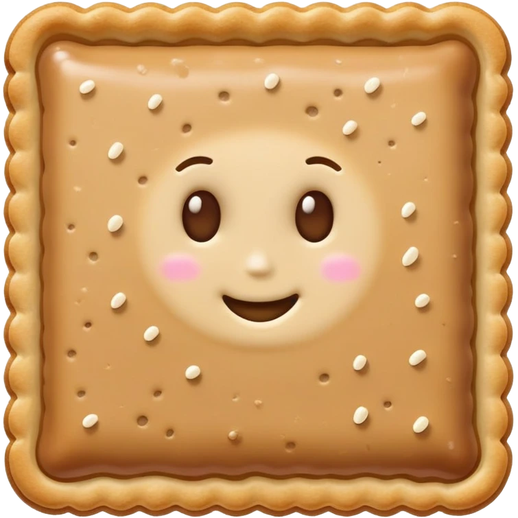 Brown sugar pop tart no face emoji