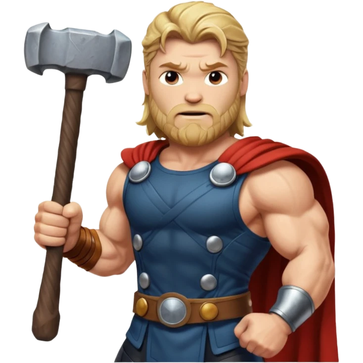 Thor with hammer emoji