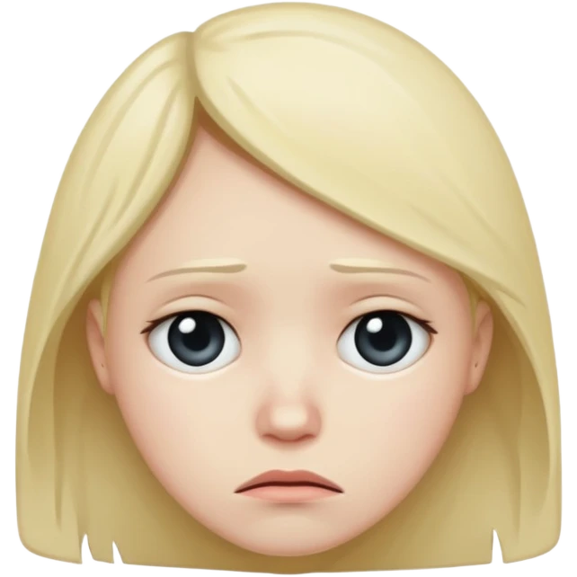 Sad distressed depressed face  emoji