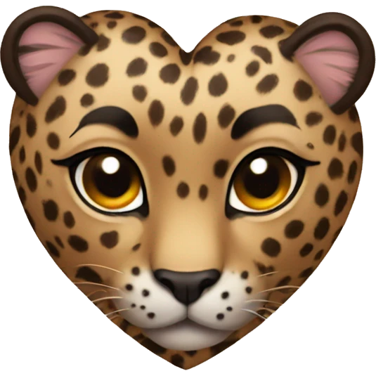 leopard heart emoji