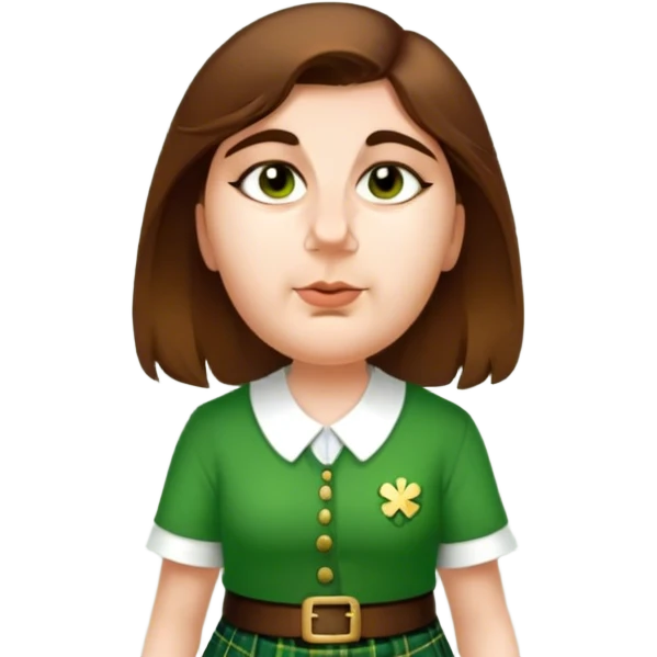 Wearing a Green Kilt emoji