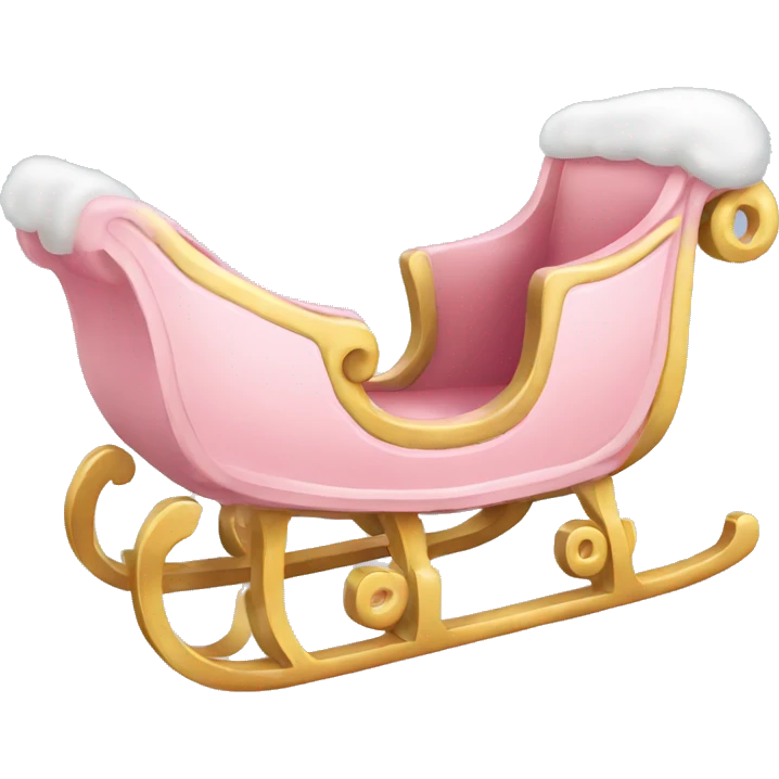 light pink sleigh emoji