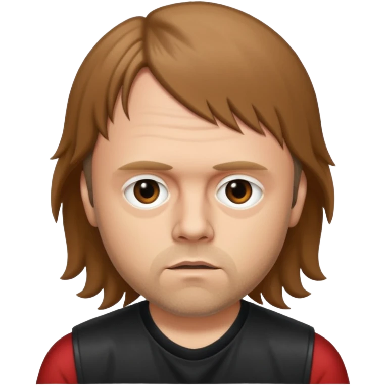 Lars ulrich in the 80s, (brown mullet, young) emoji