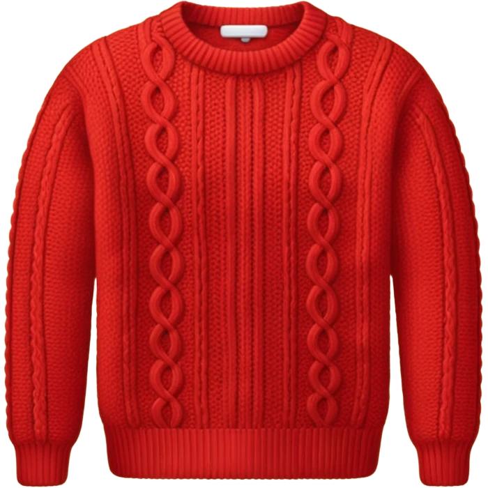 red knitwear emoji
