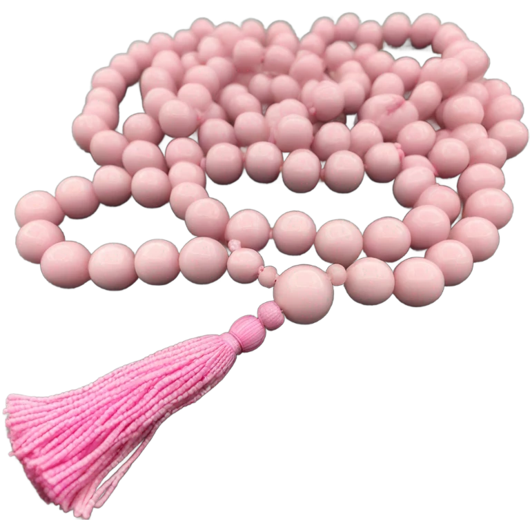 Light pink Muslim prayer beads emoji