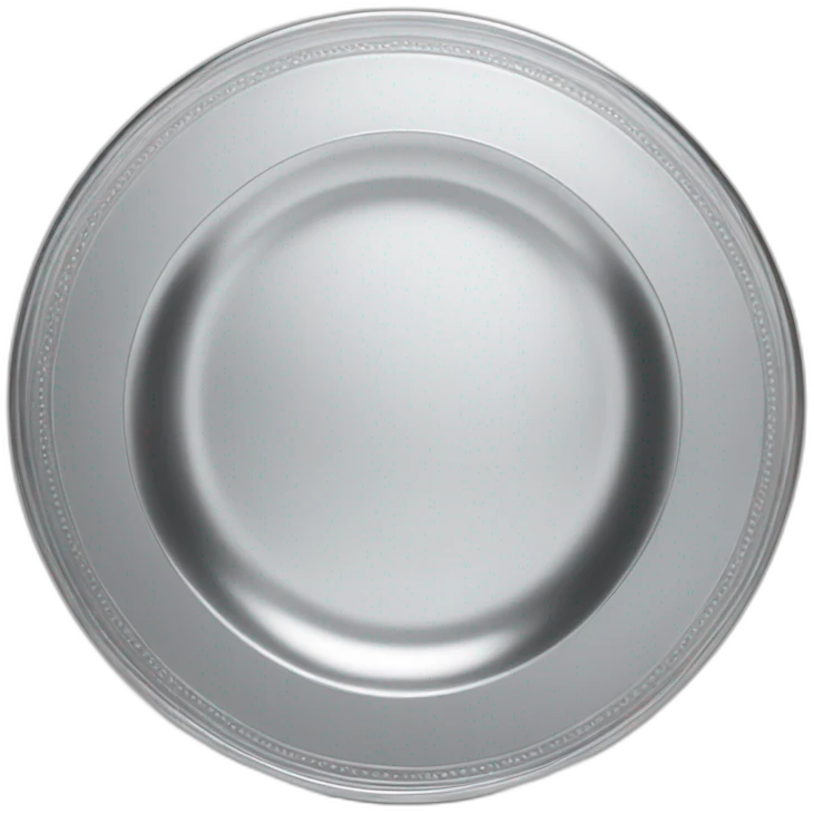 silver dinner plate emoji