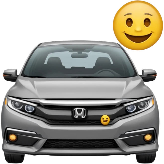 Make an emoji of a 2024 Honda civic with a grey exterior emoji