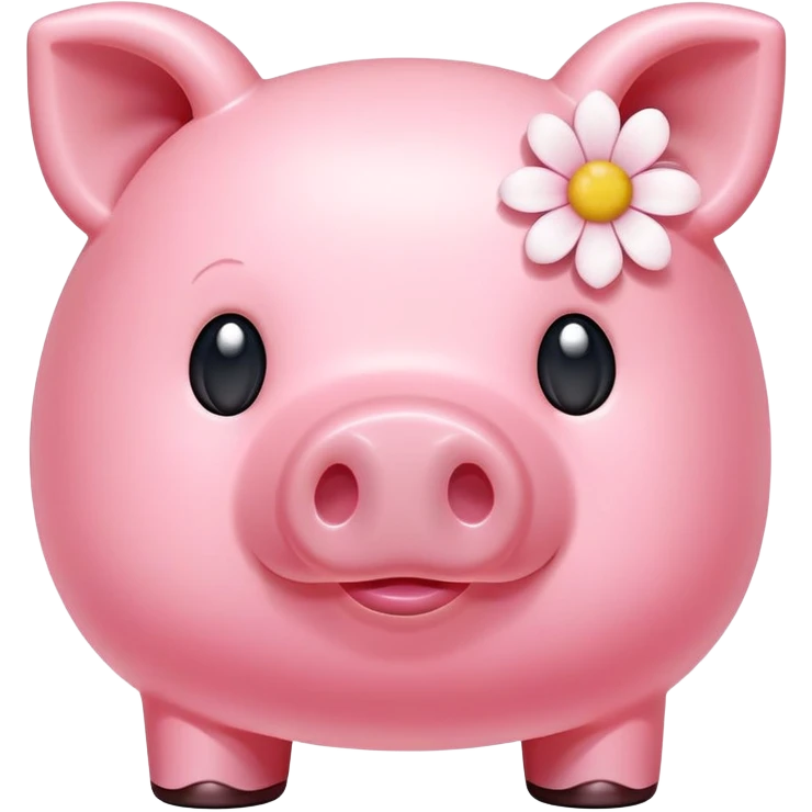 pink spam gummy pig flower emoji